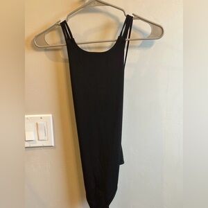 Express Black High Neck Open Back Strappy Bodysuit | Size XS Night Out